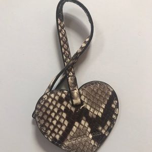 NWOT Michael Kors Leather Snake Skin Purse Charm